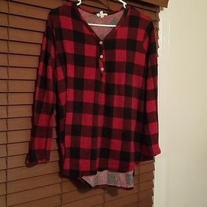 Buffalo Plaid Checked Sweater/Top